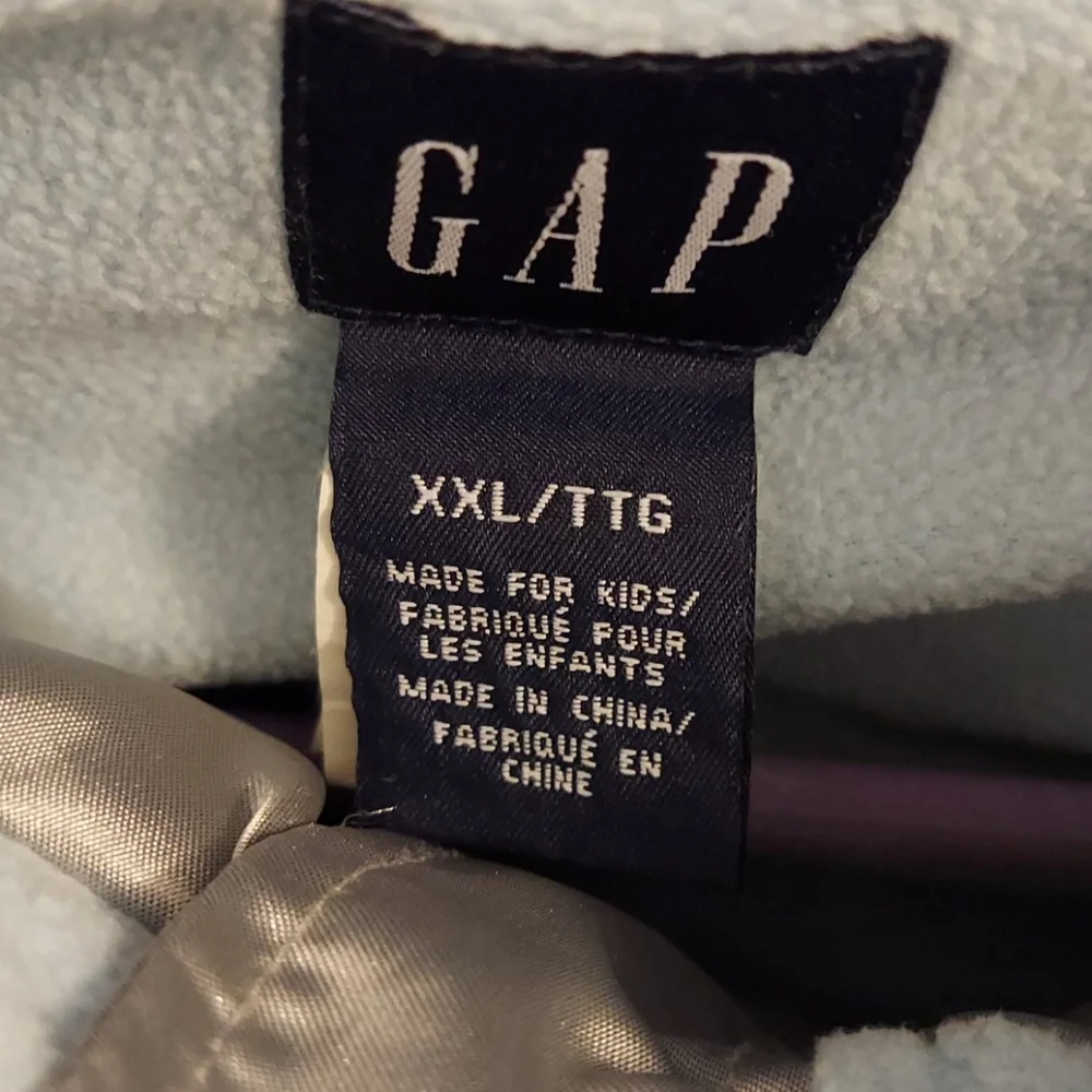 GAP kids silver puffer jacket XXL/TTG